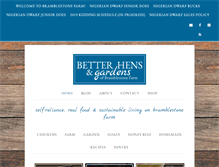 Tablet Screenshot of betterhensandgardens.com
